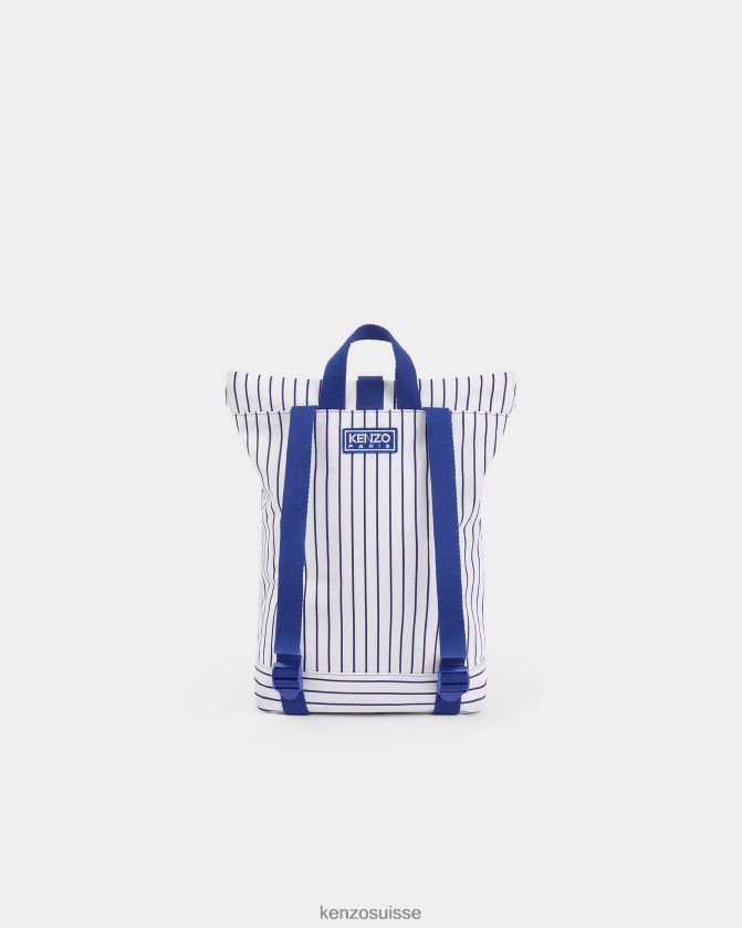 Kenzo sac à dos rayé capsule high summer enfants bleu royal D2804X707 accessoires
