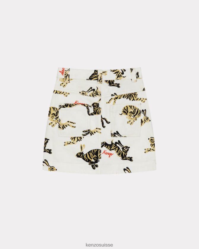 Kenzo jupe capsule du nouvel an chinois enfants crème D2804X738 vêtements