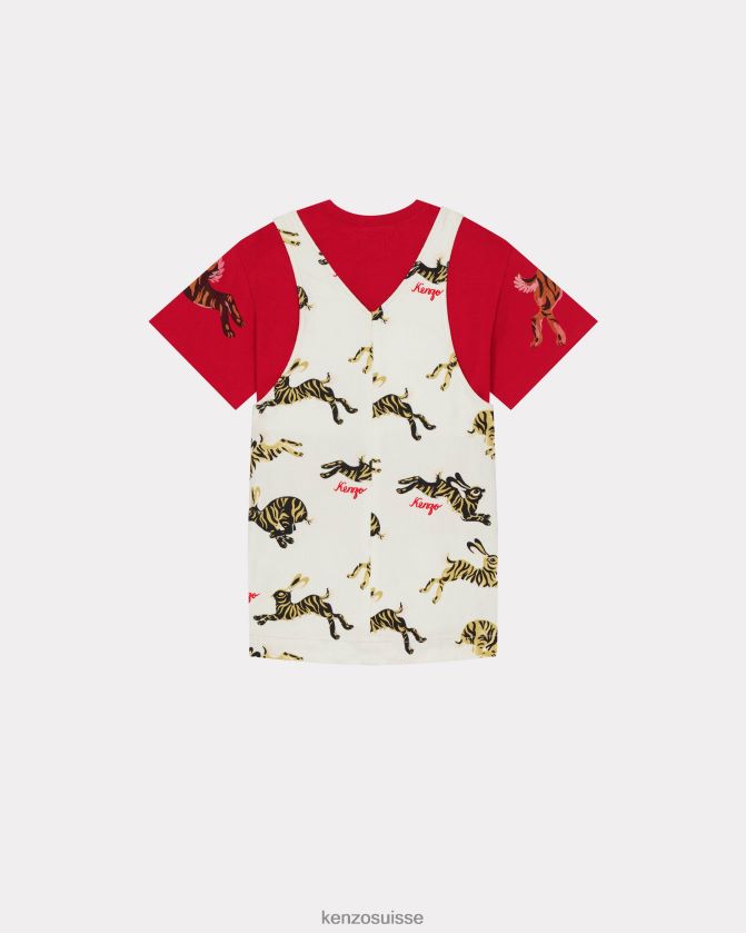 Kenzo ensemble robe et t-shirt capsule du nouvel an chinois enfants crème D2804X746 vêtements