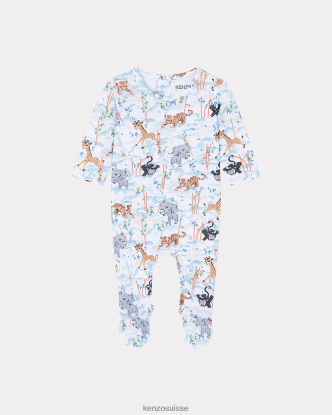 Kenzo ensemble de pyjama 3 pièces en bambou enfants blanc D2804X765 vêtements