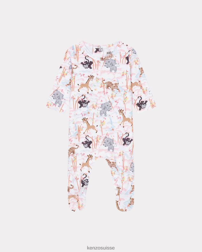 Kenzo ensemble de pyjama 3 pièces en bambou enfants blanc D2804X769 vêtements
