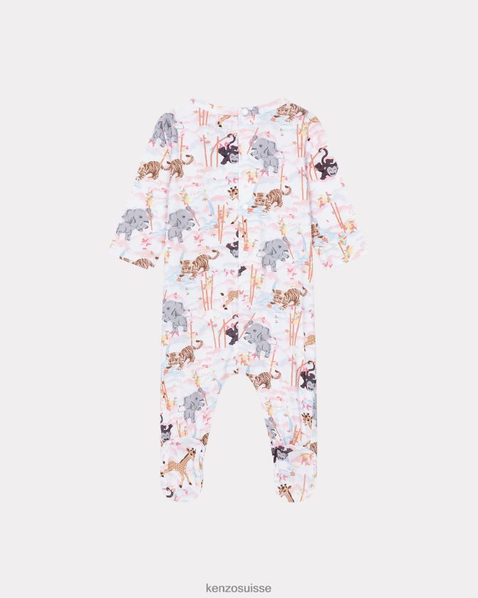 Kenzo ensemble de pyjama 3 pièces en bambou enfants blanc D2804X769 vêtements