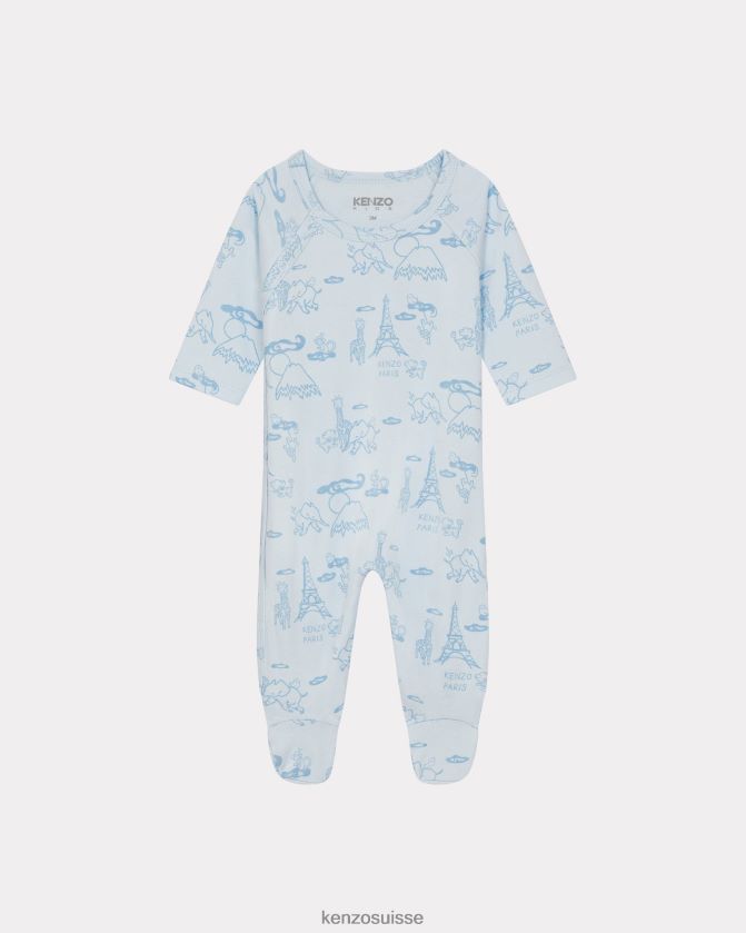 Kenzo lot de 2 dors bien enfants bleu clair D2804X767 vêtements