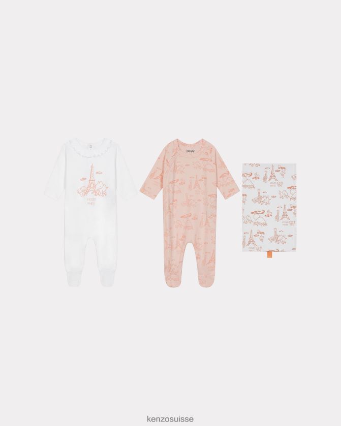 Kenzo lot de 2 dors bien enfants rose fané D2804X766 vêtements
