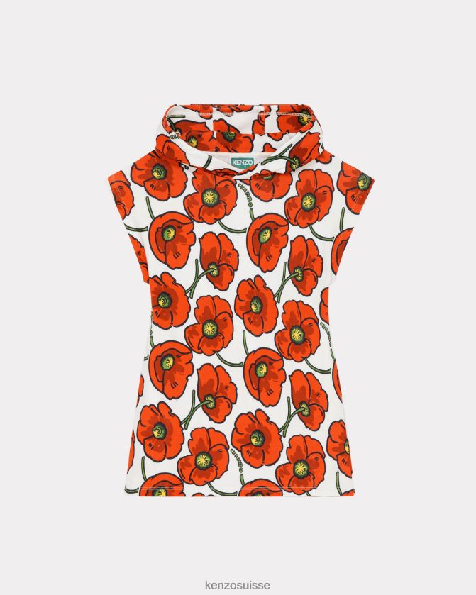Kenzo robe coquelicot capsule high summer enfants crème D2804X731 vêtements