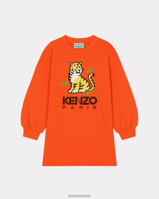 Kenzo robe sweat-shirt kotora enfants écru D2804X700 vêtements