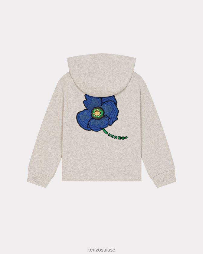 Kenzo sweat à capuche capsule high summer enfants écru D2804X759 vêtements