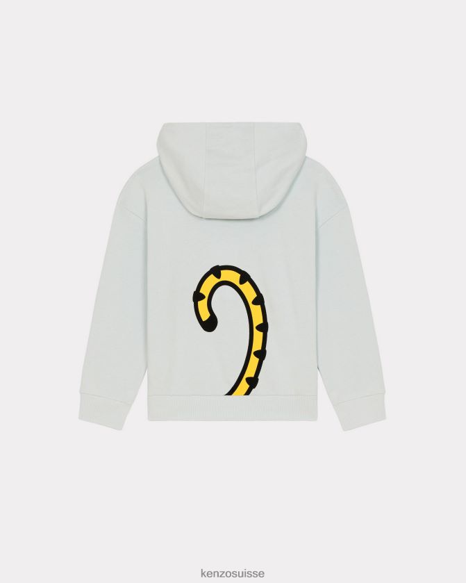 Kenzo sweat à capuche kotora enfants écru D2804X698 vêtements