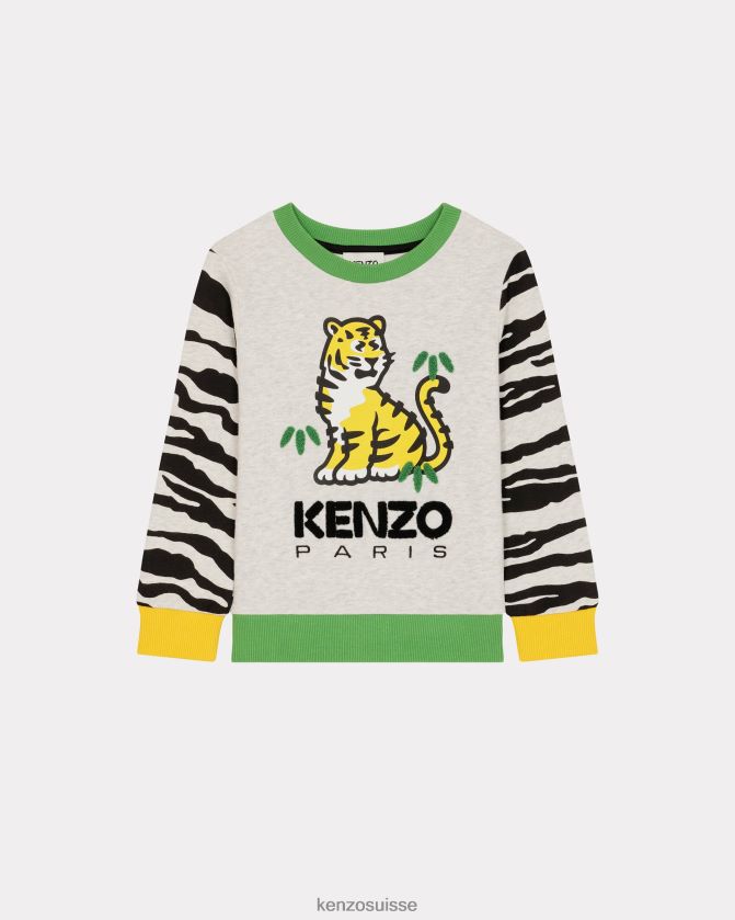Kenzo sweat kotora enfants gris brumeux D2804X724 vêtements