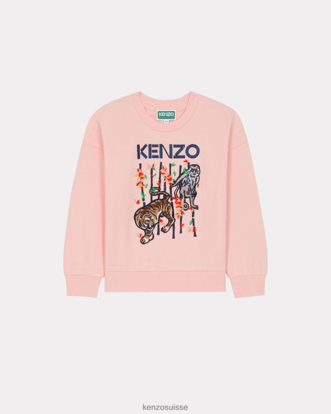 Kenzo sweat-shirt en bambou enfants écru D2804X751 vêtements