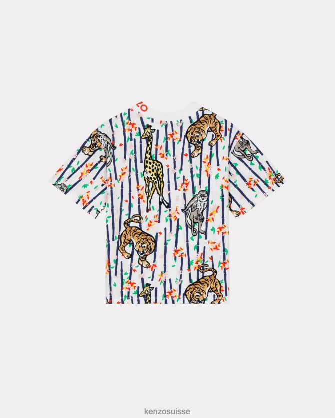 Kenzo t-shirt bambou enfants écru D2804X780 vêtements