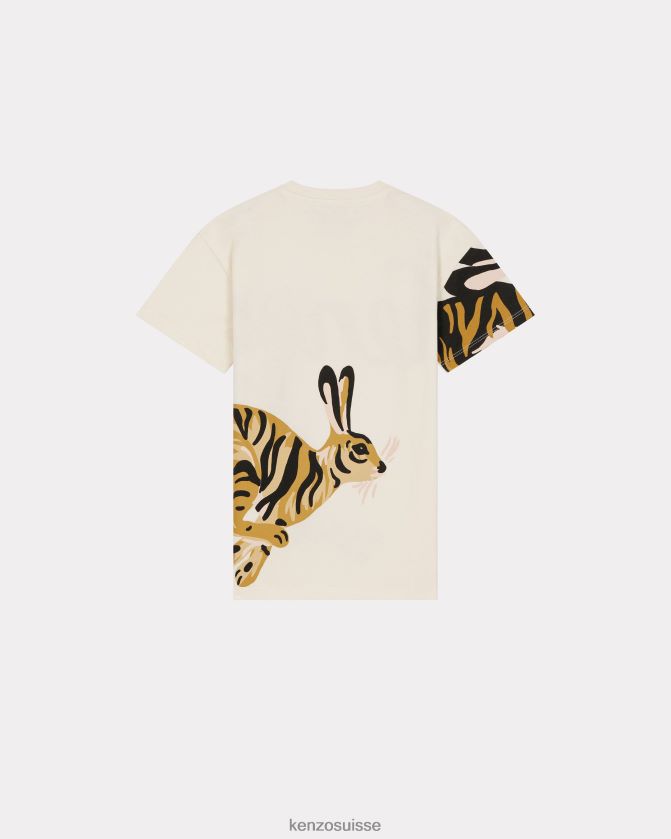 Kenzo t-shirt capsule du nouvel an chinois enfants crème D2804X794 vêtements