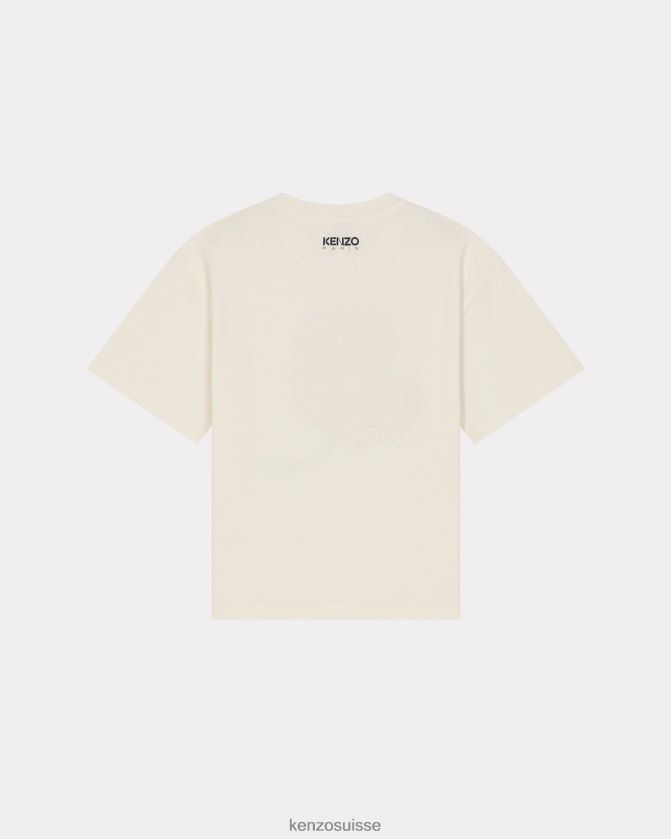 Kenzo t-shirt coquelicot capsule high summer enfants crème D2804X705 vêtements