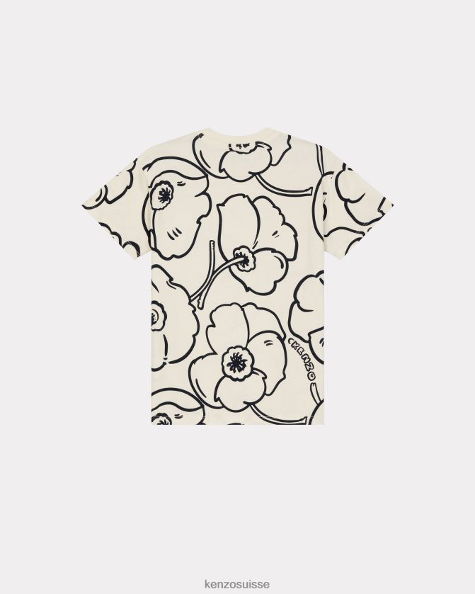 Kenzo t-shirt fleuri capsule high summer enfants crème D2804X712 vêtements
