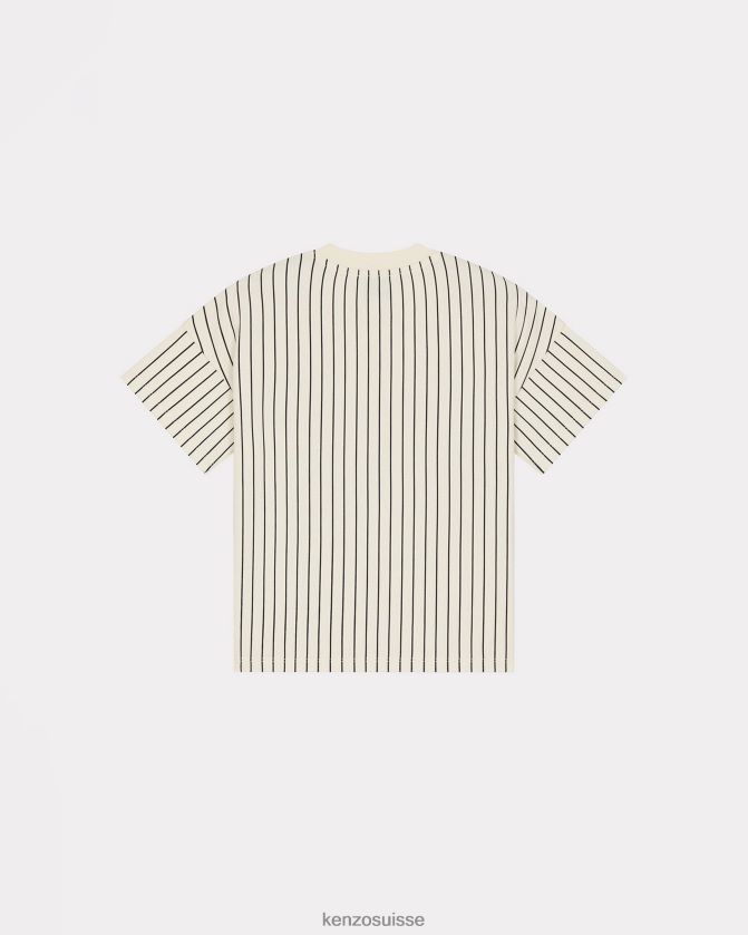 Kenzo t-shirt rayé capsule high summer enfants crème D2804X773 vêtements
