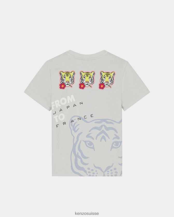 Kenzo t-shirt voyage enfants écru D2804X793 vêtements