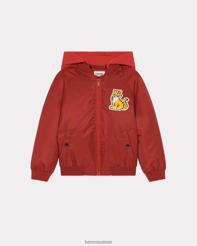 Kenzo bomber zippé kotora enfants vermillon D2804X774 vêtements