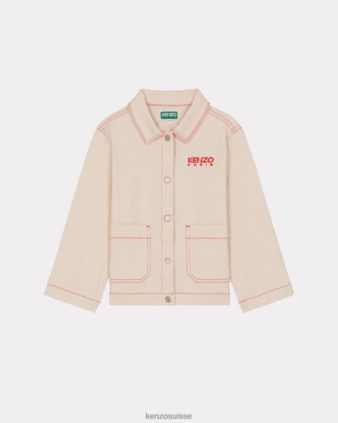 Kenzo veste en bambou enfants écru D2804X757 vêtements