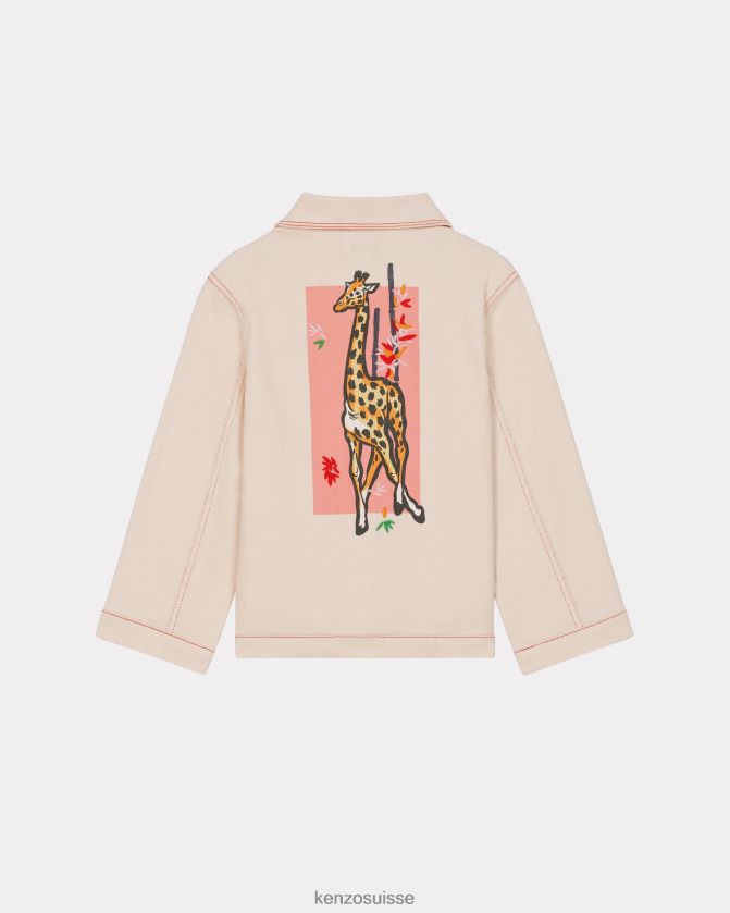 Kenzo veste en bambou enfants écru D2804X757 vêtements