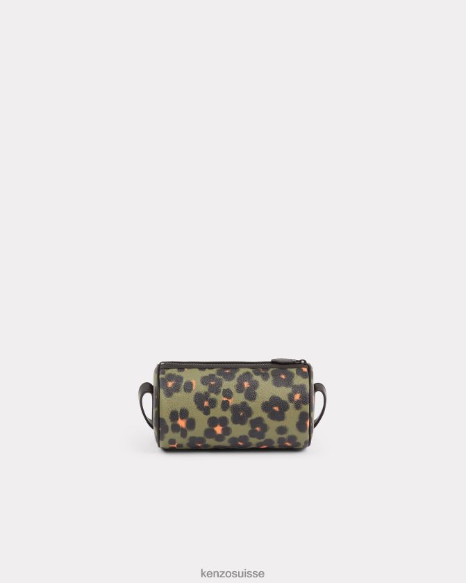 Kenzo Hana Leopard' Discover Tube Sac avec bandoulière femmes kaki D2804X917 accessoires