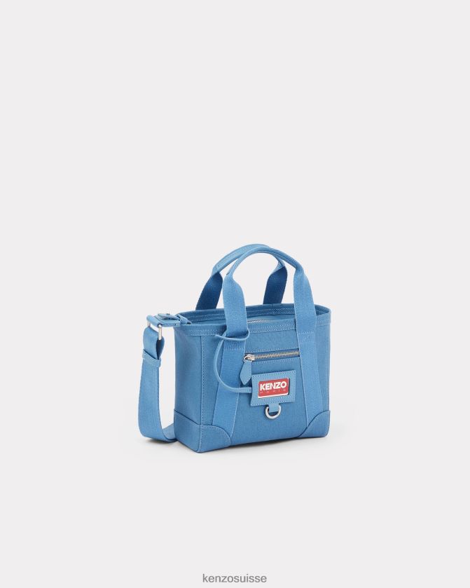 Kenzo mini sac cabas paris femmes cyan D2804X888 accessoires