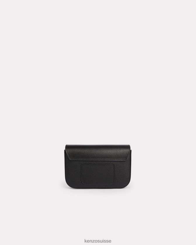 Kenzo sac porté épaule en cuir à fleurs boke femmes noir D2804X808 accessoires