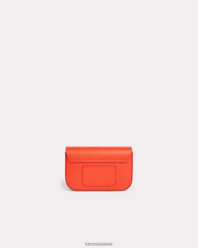 Kenzo sac porté épaule en cuir à fleurs boke femmes rouge moyen D2804X837 accessoires