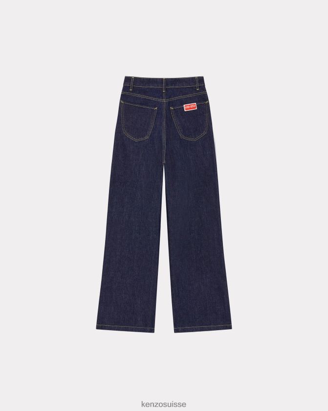 Kenzo jean ayame coupe large femmes encre D2804X455 vêtements