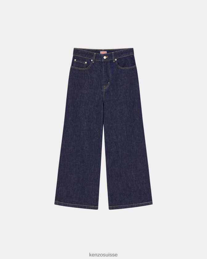 Kenzo jean raccourci sumire femmes encre D2804X655 vêtements