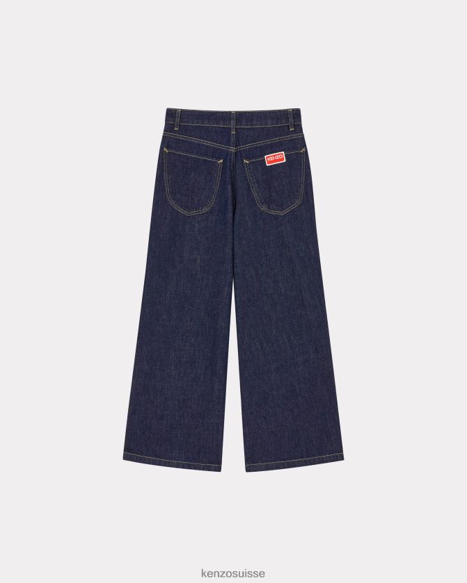 Kenzo jean raccourci sumire femmes encre D2804X655 vêtements