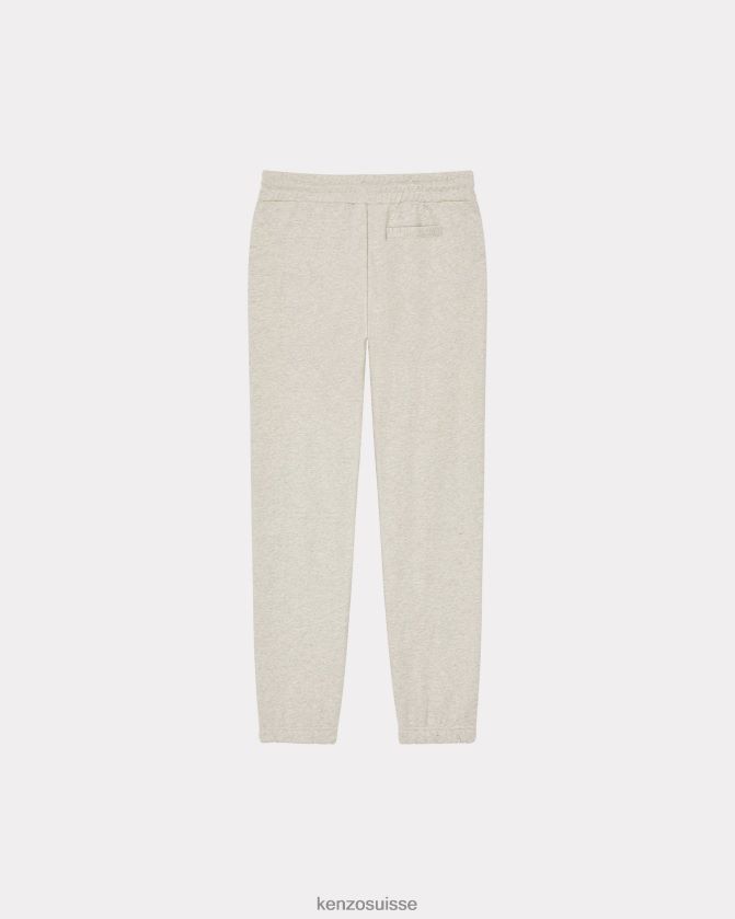 Kenzo pantalon de jogging à fleurs de boke femmes gris pale D2804X696 vêtements