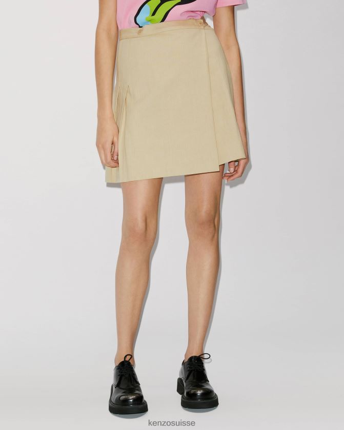 Kenzo jupe patineuse femmes beige D2804X467 vêtements