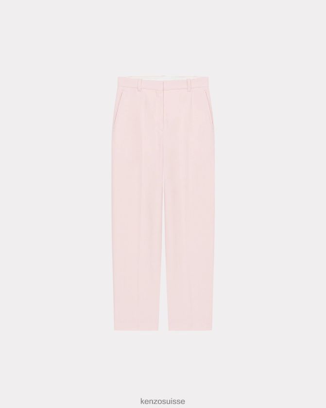 Kenzo pantalon ajusté raccourci femmes rose fané D2804X372 vêtements