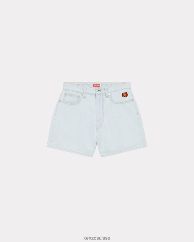 Kenzo short en jean femmes denim bleu décoloré D2804X587 vêtements