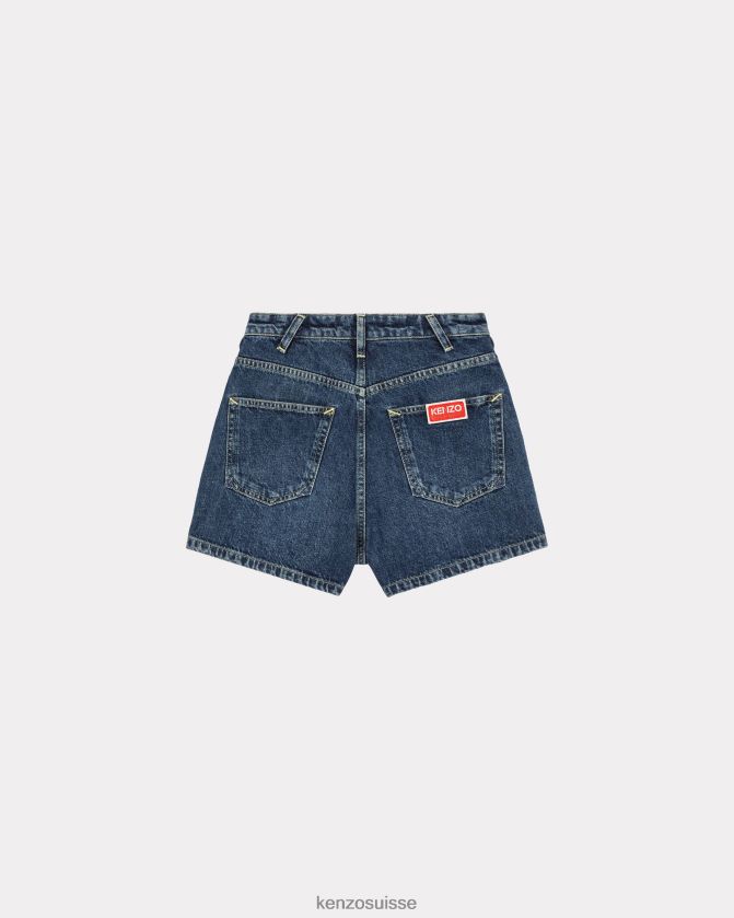 Kenzo short en jean femmes denim bleu pierre foncé D2804X552 vêtements