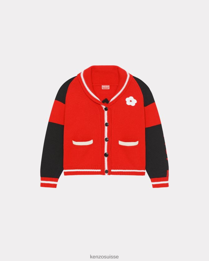 Kenzo cardigan boké femmes rouge moyen D2804X648 vêtements