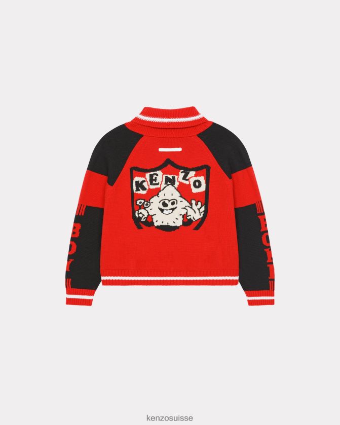 Kenzo cardigan boké femmes rouge moyen D2804X648 vêtements