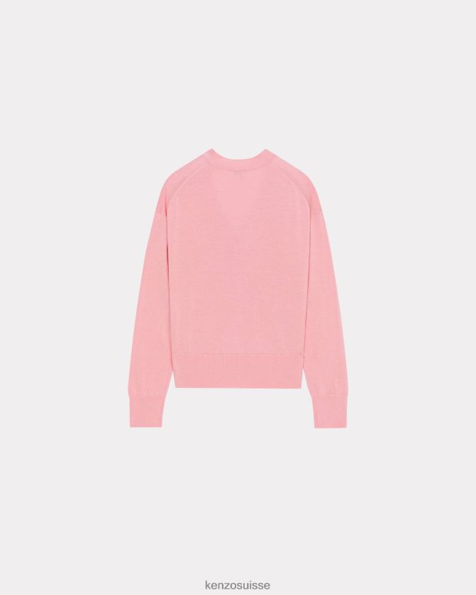 Kenzo cardigan en laine à fleurs de boke femmes rose D2804X647 vêtements
