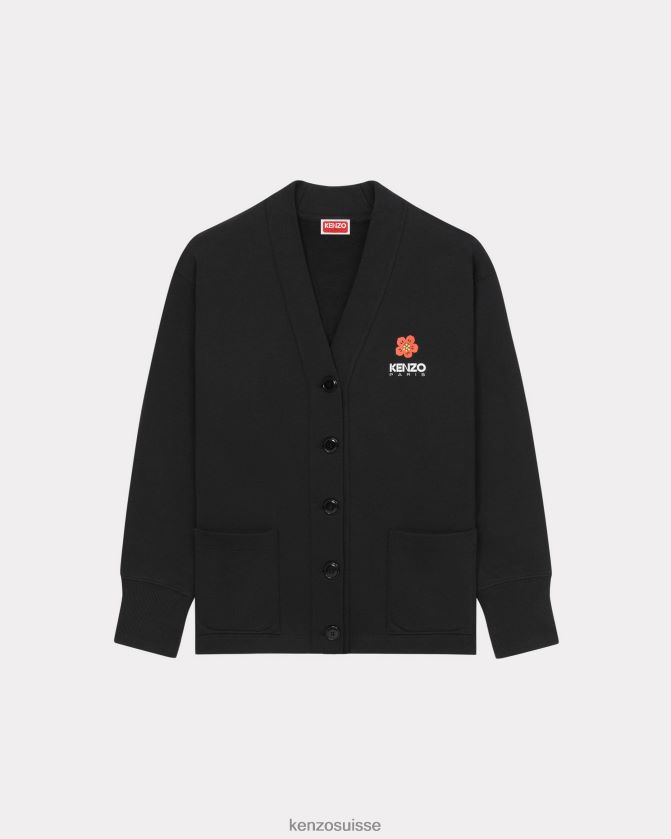 Kenzo cardigan à fleurs de boké femmes noir D2804X510 vêtements