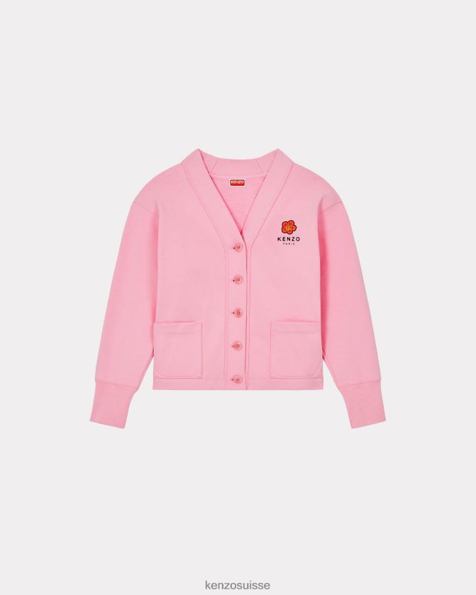 Kenzo cardigan à fleurs de boké femmes rose D2804X399 vêtements