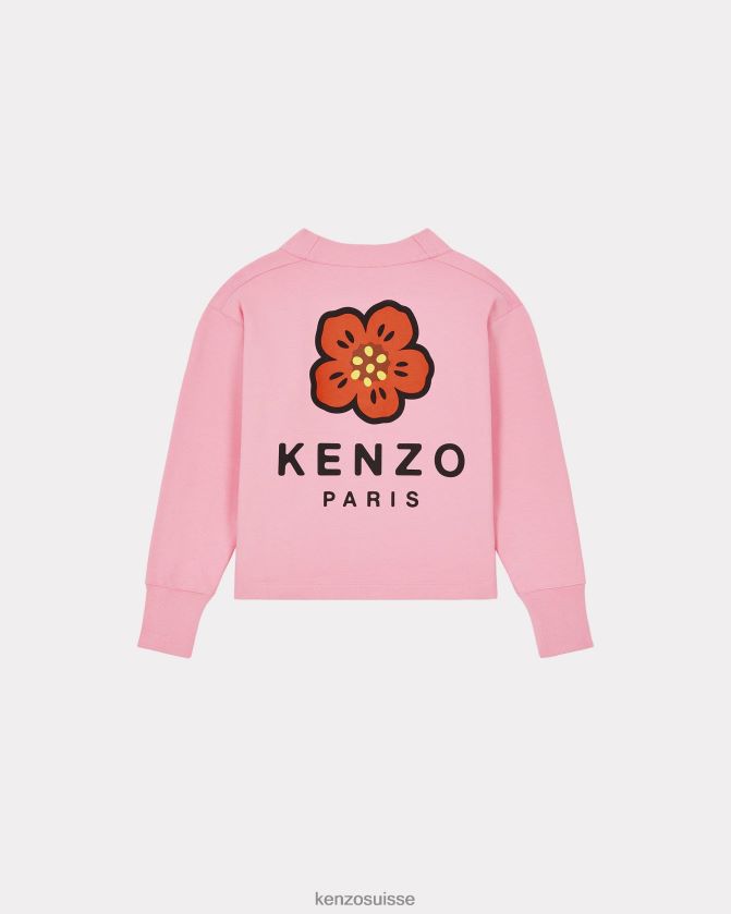 Kenzo cardigan à fleurs de boké femmes rose D2804X399 vêtements