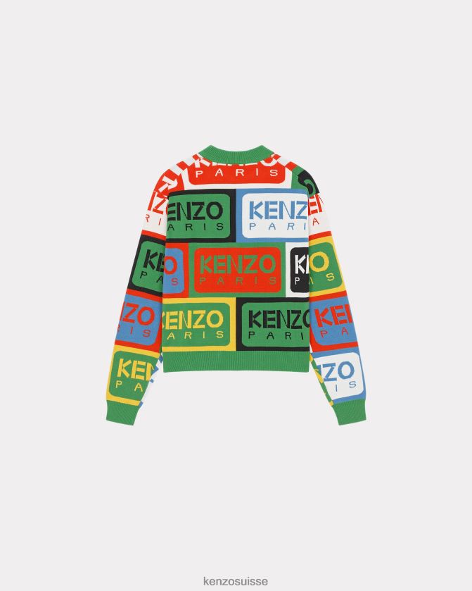 Kenzo pull des étiquettes femmes multicolore D2804X410 vêtements