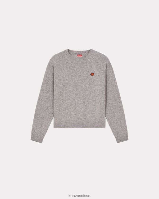 Kenzo pull en laine mérinos paris femmes gris brumeux D2804X527 vêtements