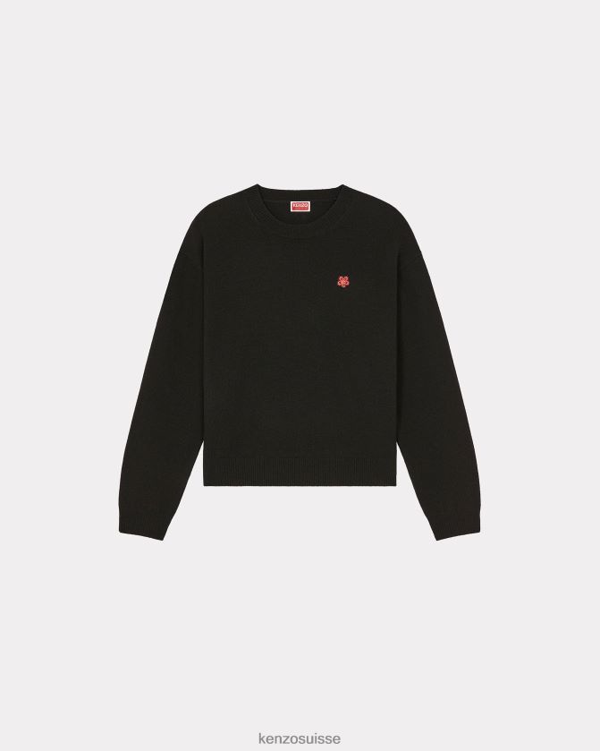 Kenzo pull en laine mérinos paris femmes noir D2804X533 vêtements