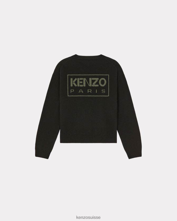 Kenzo pull en laine mérinos paris femmes noir D2804X533 vêtements