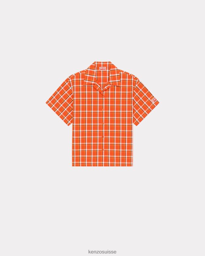 Kenzo chemise carrée à carreaux femmes rouge moyen D2804X436 vêtements
