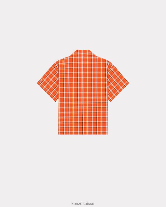 Kenzo chemise carrée à carreaux femmes rouge moyen D2804X436 vêtements