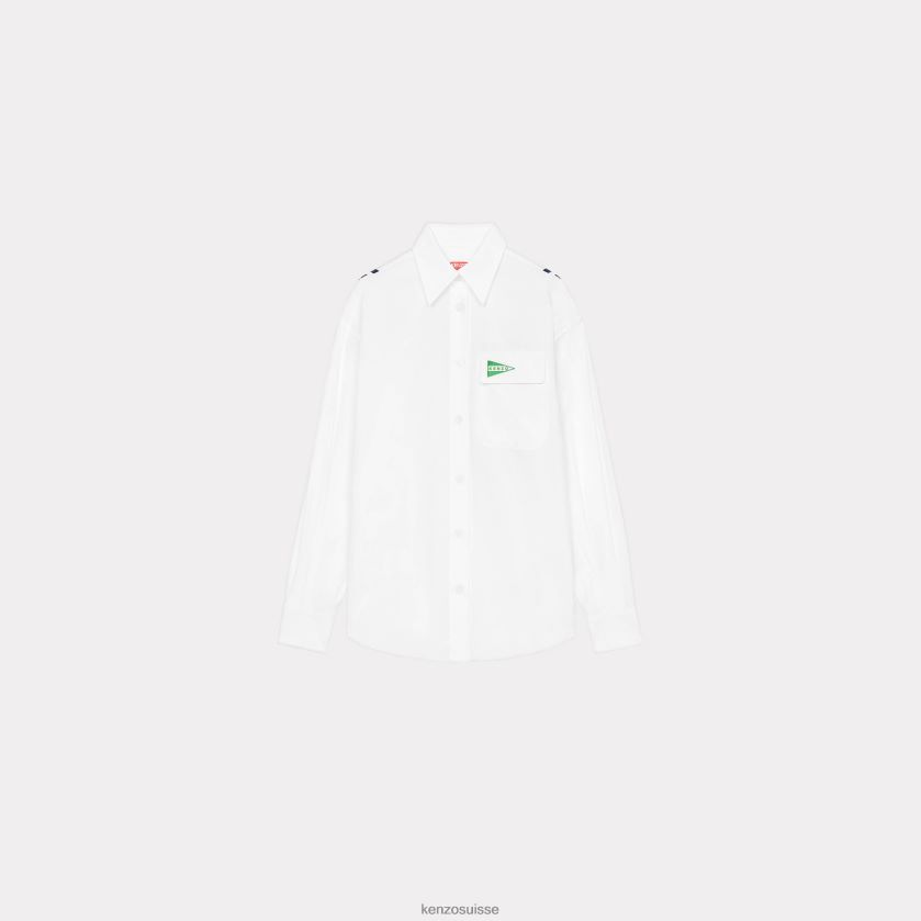 Kenzo chemise de marin femmes blanc D2804X643 vêtements