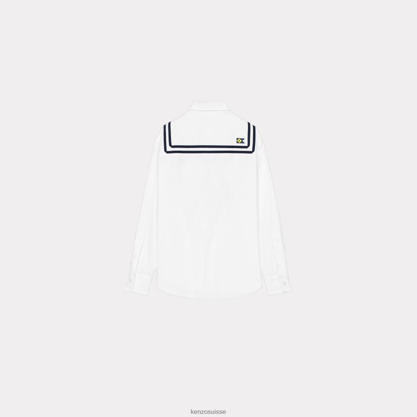 Kenzo chemise de marin femmes blanc D2804X643 vêtements
