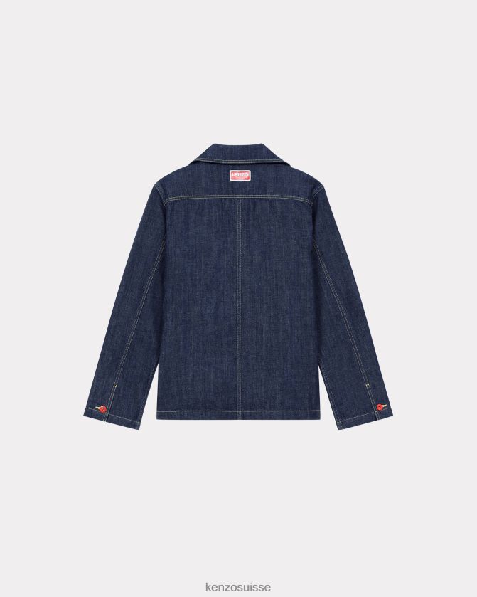 Kenzo chemise kimono en jean Target femmes rincer le denim bleu D2804X677 vêtements